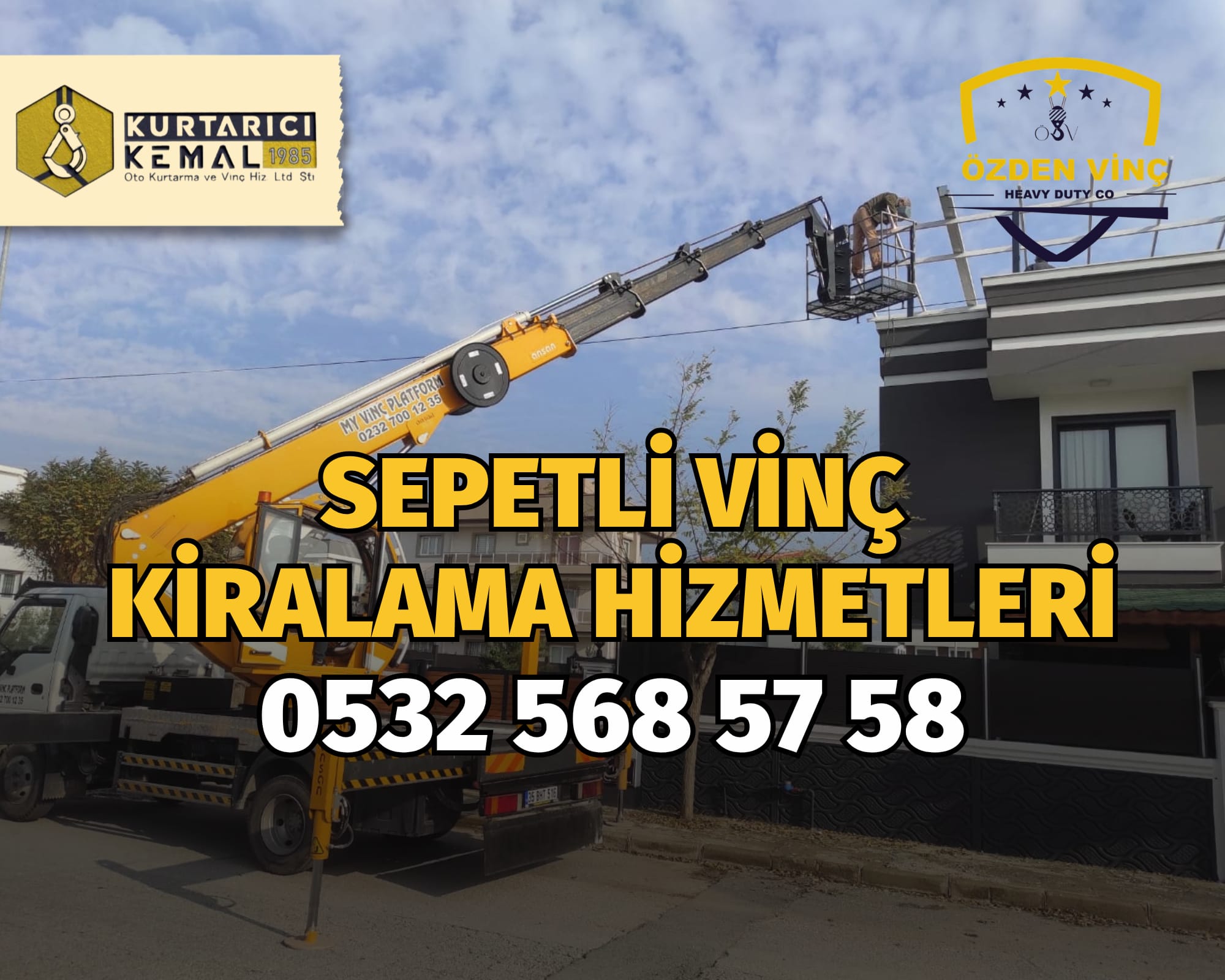 Kiralık Sepetli Vinç Fiyatları